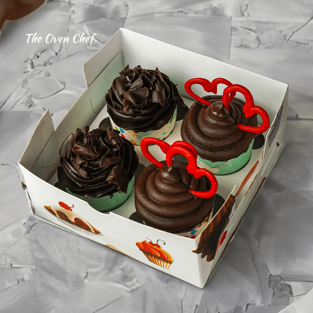 4pcs cupcake box
