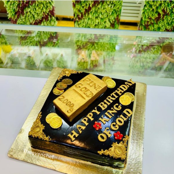 Gold Bar Cake